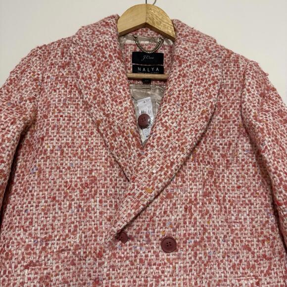 J.Crew Stadium Cloth Nello Gori Wool Blend Coat Beige Size 12  Outdoor Women’s - Picture 2 of 9